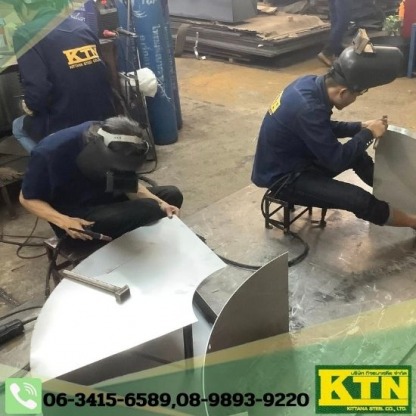 งานเชื่อมประกอบแผ่นเหล็ก ตามแบบ ระยอง